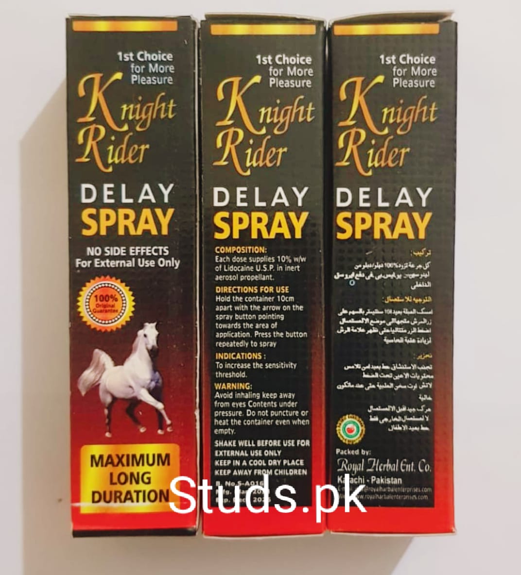 3 Pieces Knight Rider Men LONG TIMING DELAY SPRAY | IMPORTED | Fast Delivery System